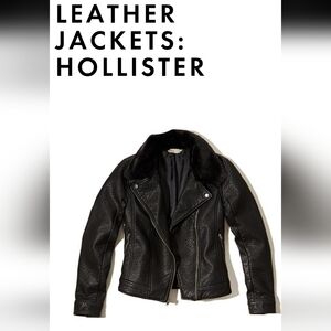 HOLLISTER Moto PU Leather Jacket